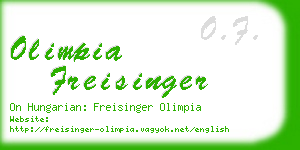 olimpia freisinger business card